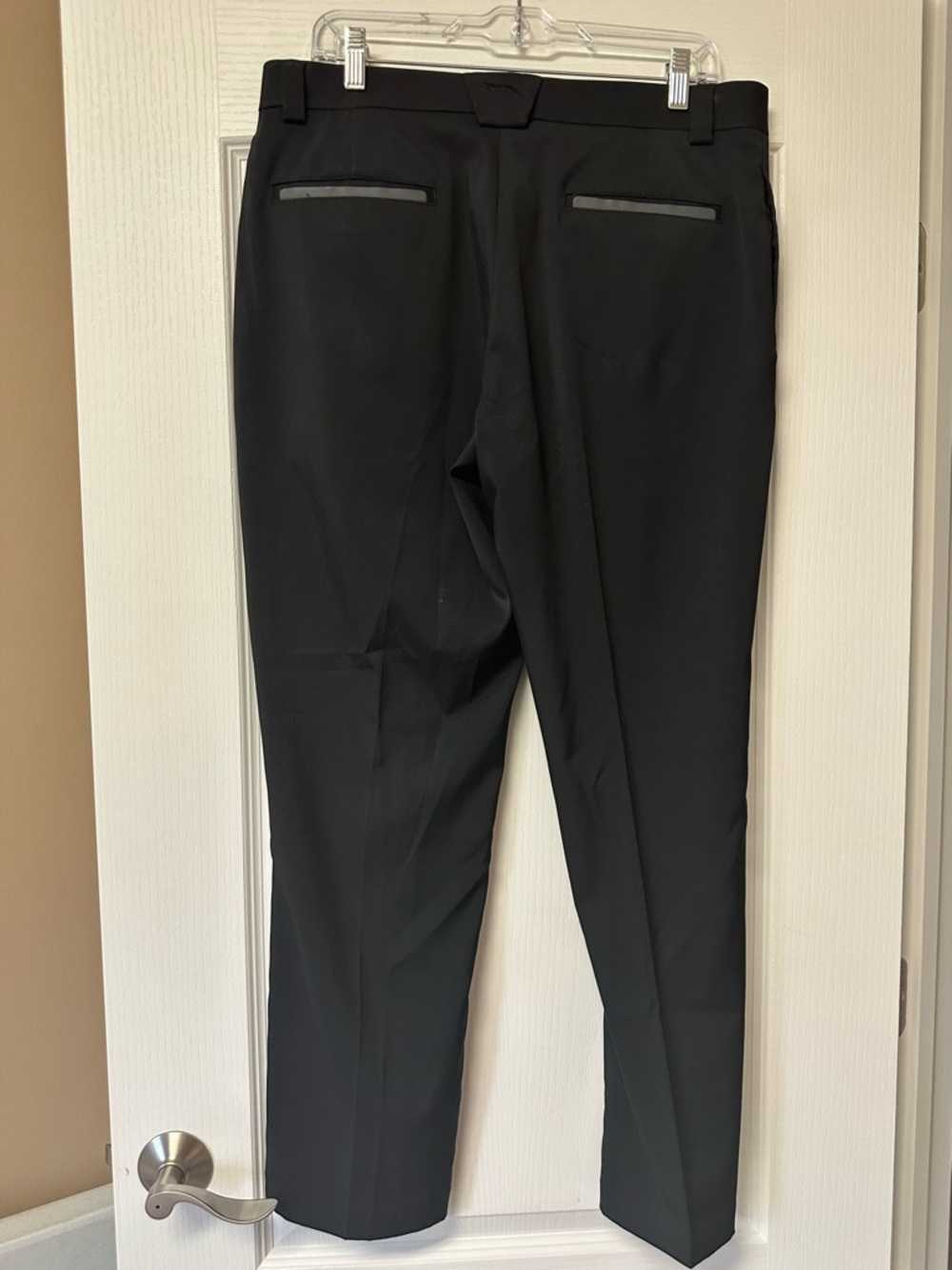 Slazenger Men's Black Dress Pants - Sleek Back-Welt Design